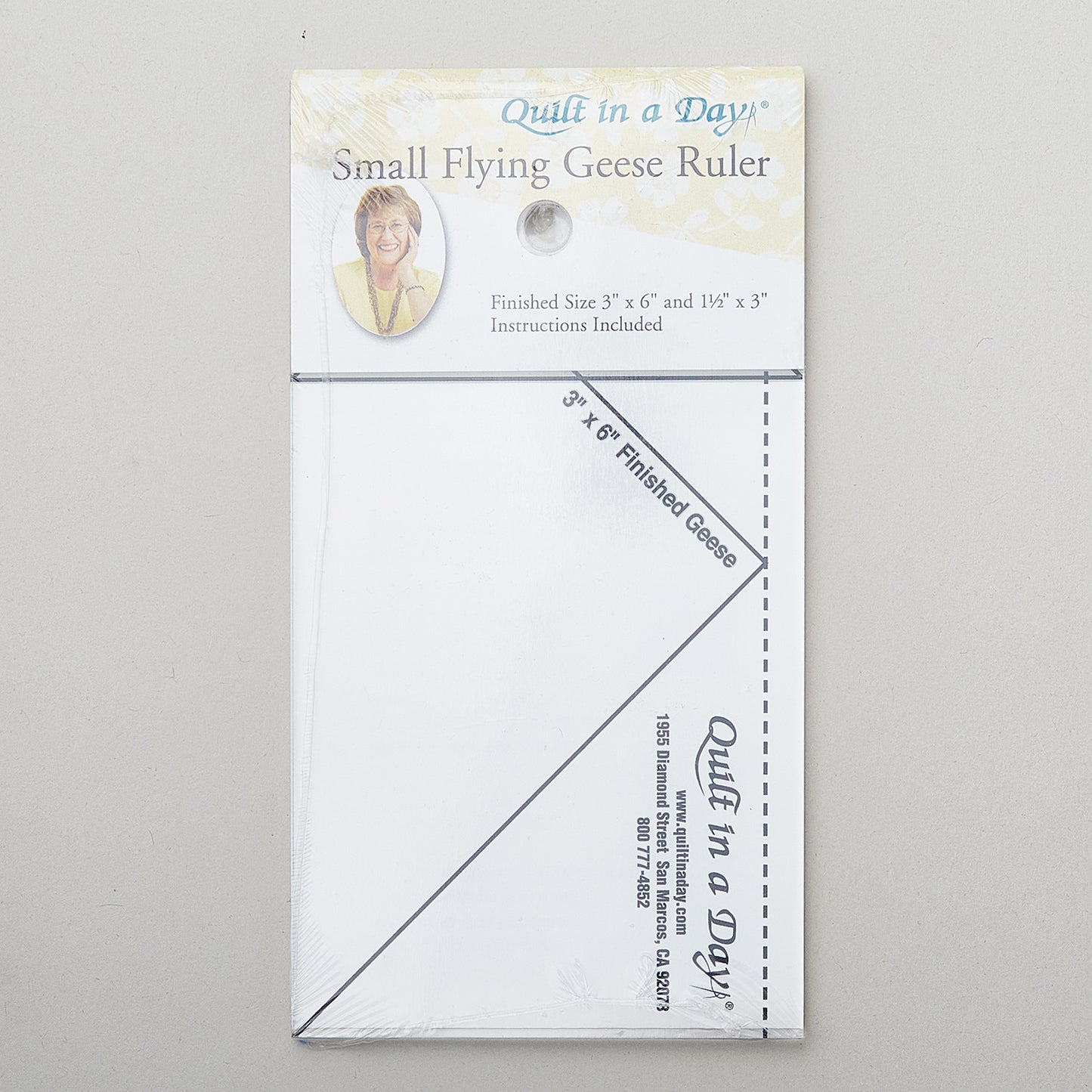Small Flying Geese Ruler (3" X 6") Alternative View #1