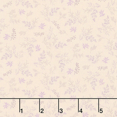 Plumberry ll - Triple Leaves Cream Yardage