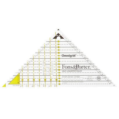 One Half Ruler Half and Quarter Ruler