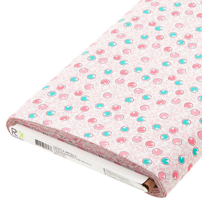 Gentle Petals - Bubble Gum Vine Dots 10 Yard Bolt