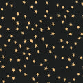 Starry - Stars Black Gold Metallic Yardage