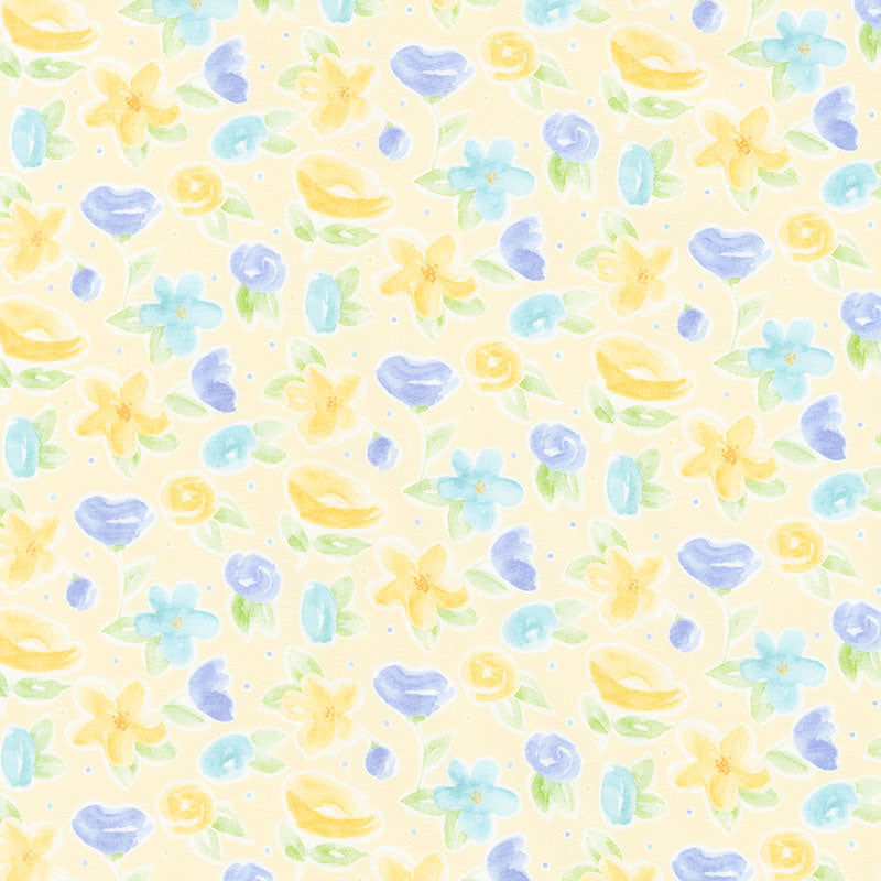 Monthly Placemat Coordinate - May Flowers Yellow Yardage Primary Image