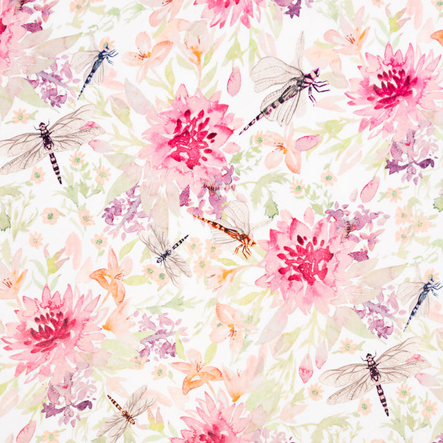 Cuddle® Prints - Wild Dragonfly Elderberry Digitally Printed Yardage Primary Image