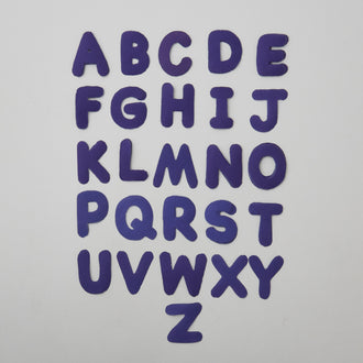 Missouri Star Iron-on Fabric - Navy Round Alphabet