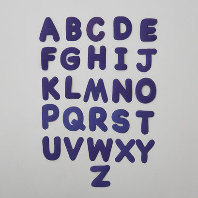 Missouri Star Iron-on Fabric - Navy Round Alphabet