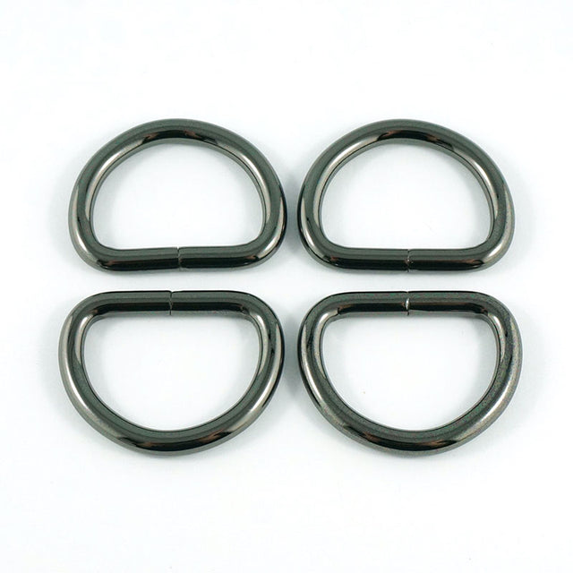 Emmaline 1" D-Rings - Set of Four Gunmetal Primary Image