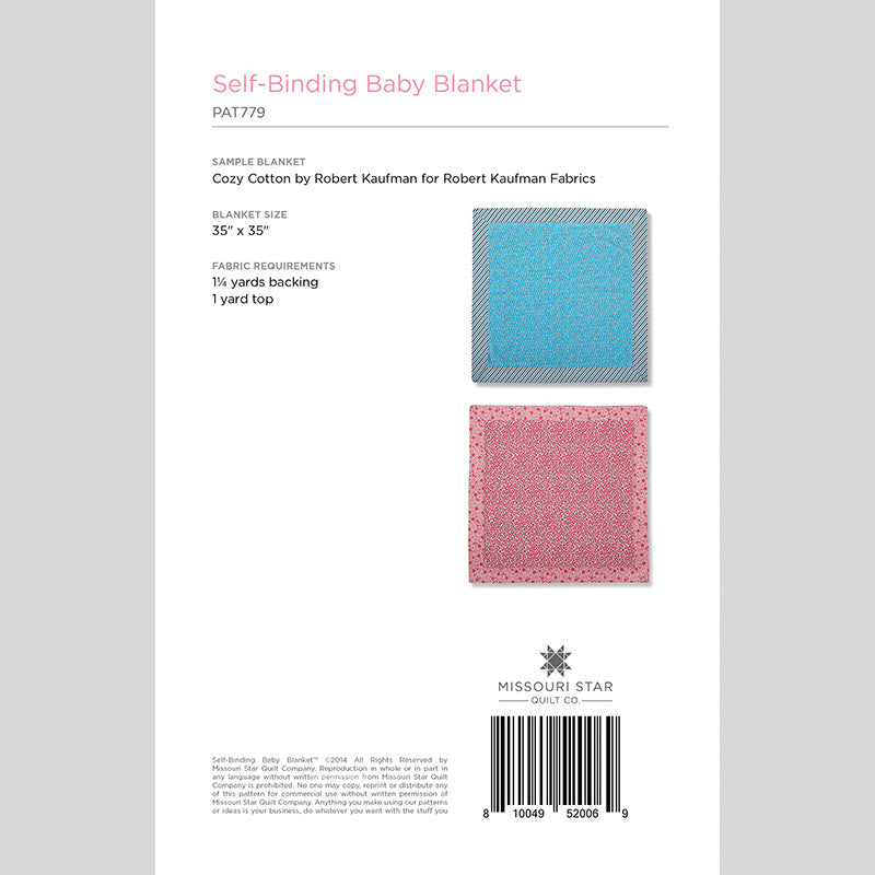 Digital Download - Self-Binding Baby Blanket Pattern by Missouri Star Alternative View #1