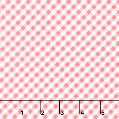 Spring Gardens - Gingham Sugar Pink Yardage