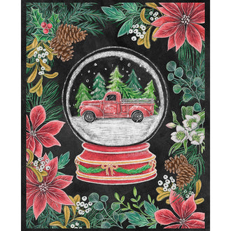 Mistletoe Magic - Christmas Snowglobe Multi Panel