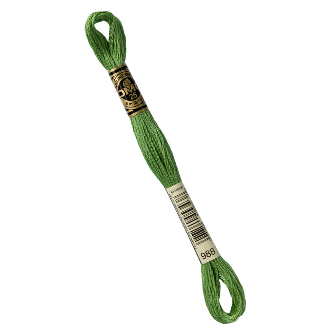 DMC Embroidery Floss - 988 Medium Forest Green Primary Image