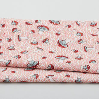Enchanted Forest - Toadstool Pink One Yard Cut