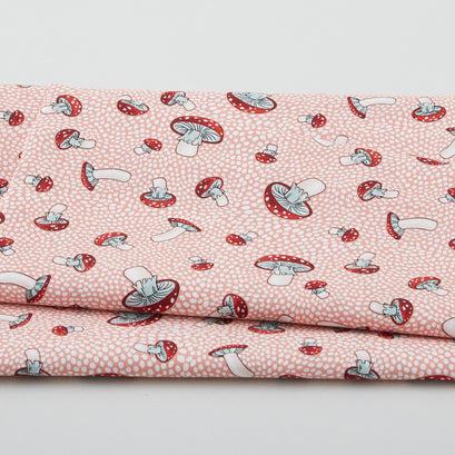 Enchanted Forest - Toadstool Pink One Yard Cut
