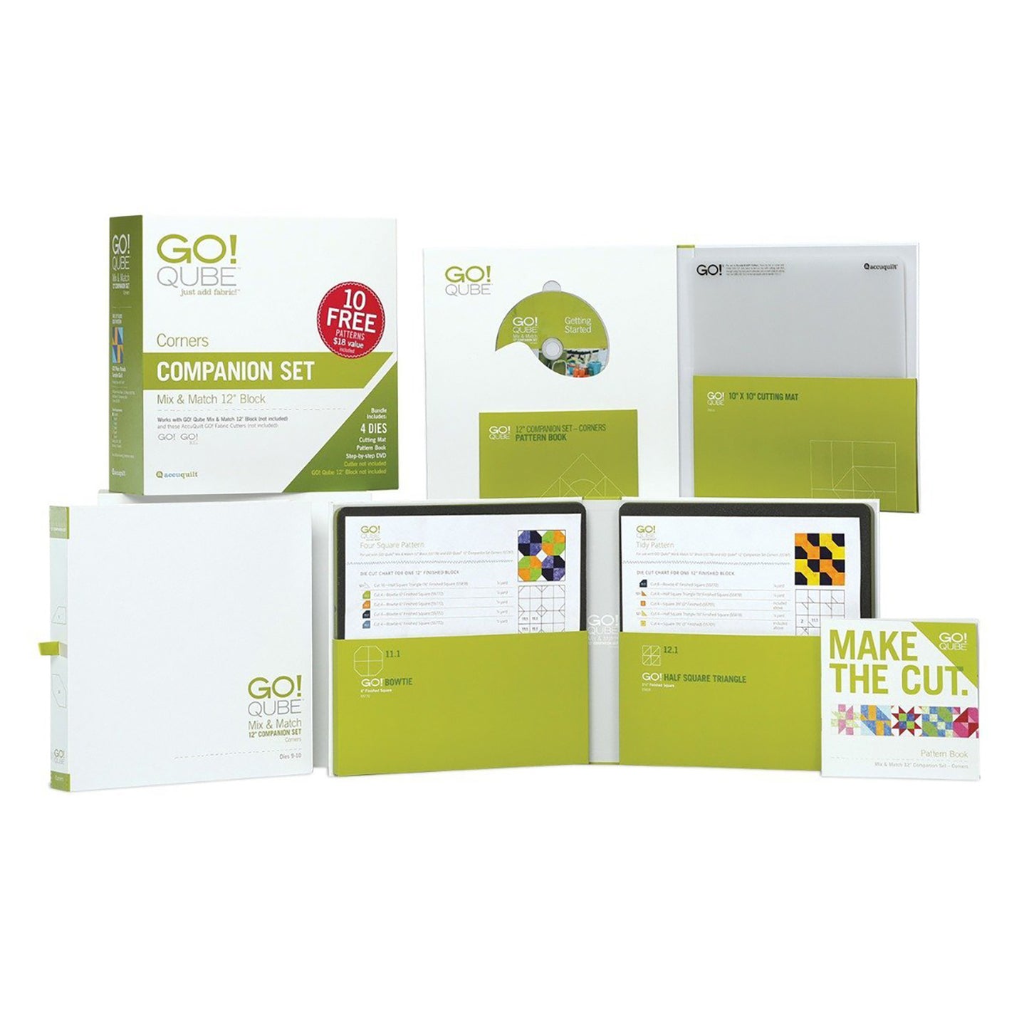 Accuquilt GO! Qube 12" Companion Set - Corners