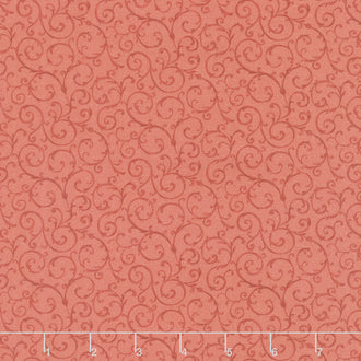 Victory Garden - Victorian Scrolls Cranberry Yardage