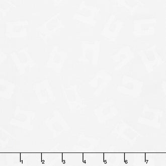 Wilmington Essentials - Sew Happy Sewing Machines White on White Yardage