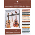 Man Sewing Unstrung Heroes Guitar Kit Alternative View #2