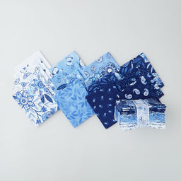 Blooming Blue Fat Quarter Crystals Primary Image