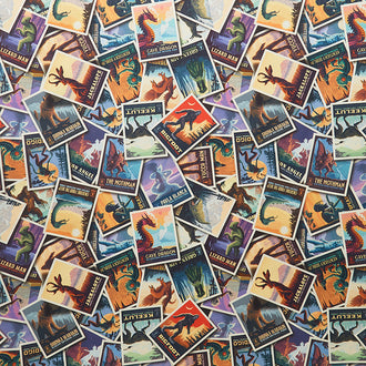 Legends of the National Parks - Postcard Toss Multi Yardage