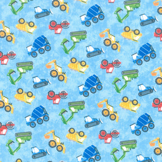 Build Your Own World - Mini Toss Vehicle Light Blue Multi Yardage