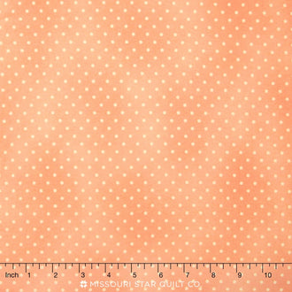 Buggy Barn Basics - Apricot Dots Yardage