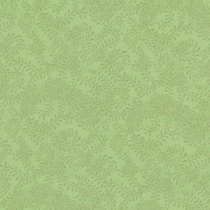 Wilmington Essentials - Swirling Leaves Green Yardage