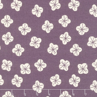 In the Dawn - Tossed Buds Purple Yardage