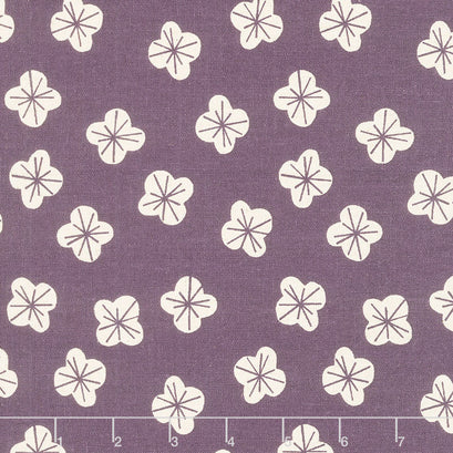 In the Dawn - Tossed Buds Purple Yardage