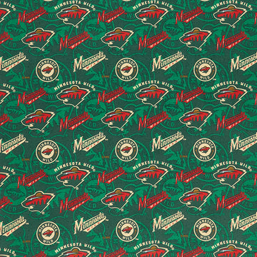 NHL - Minnesota Wild Tone on Tone Green Yardage Primary Image