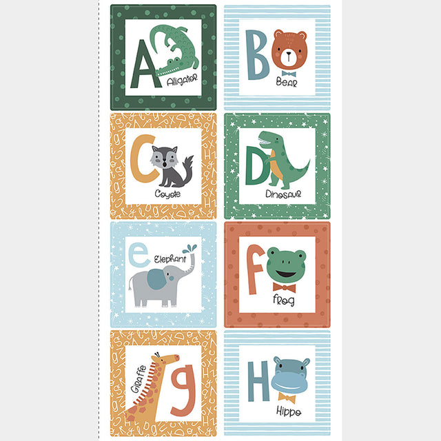Alphabet Zoo - Alphabet Multi Pillow Panel Primary Image