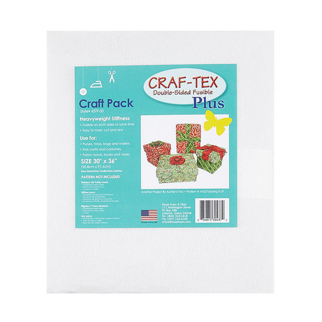 Bosal Craf-Tex Double-Sided Fusible Plus - 30 x 36