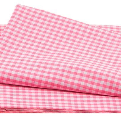Farm Friends - Gingham Plaid Pink 2 Yard Cut