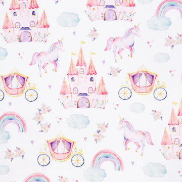 Cuddle® Prints - Fairy Tale Blush Digitally Printed Minky Yardage Primary Image