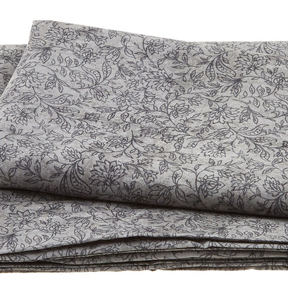 Life is Better on the Barn - Linear Floral Gray 2 Yard Cut
