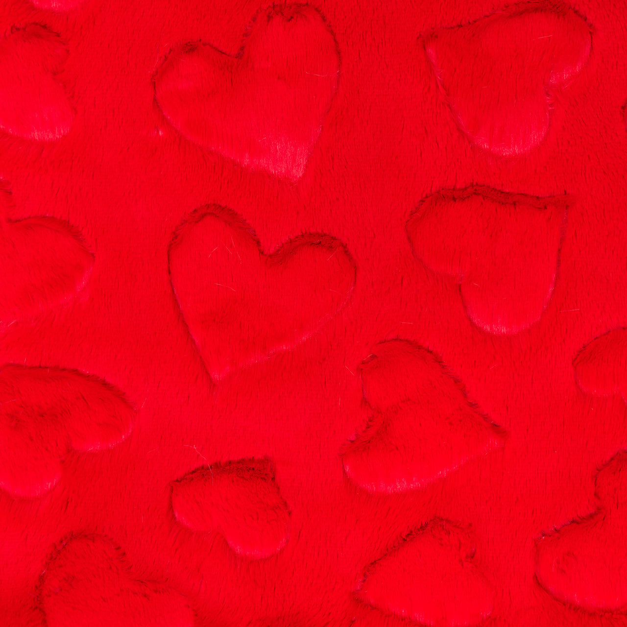 Luxe Cuddle® - Hearts Scarlet Yardage Primary Image