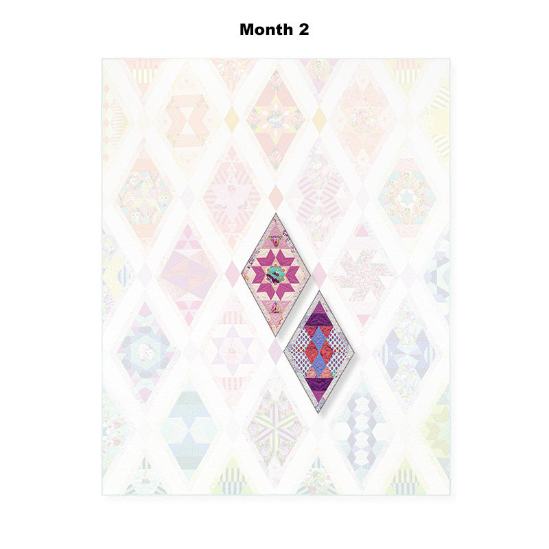 Tula Pink Queen of Diamonds Block of the Month Alternative View #2