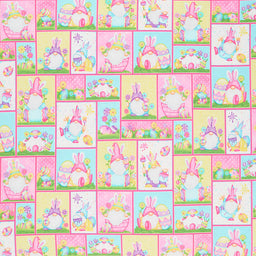 Hoppy Easter Gnomies - Easter Patchwork Multi Yardage Primary Image
