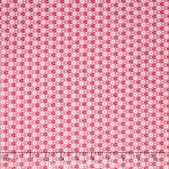 Soho Calicos - Pinks Circle Knot Pink Yardage