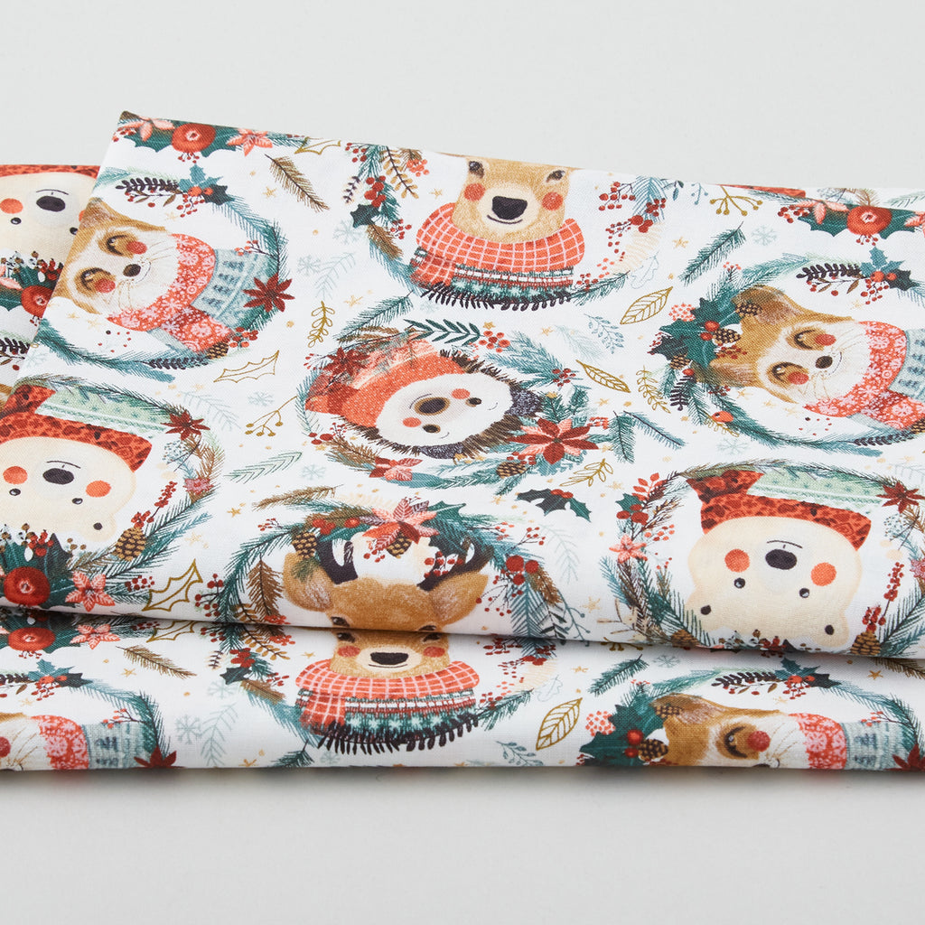 Christmas Squad - Fuzzy Friends Ivory 2 Yard Cut Primary Image