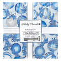 Holiday Flourish Blue Metallic Ten Squares Alternative View #1