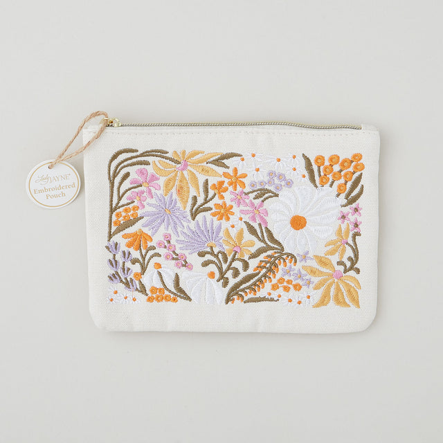 Embroidered Wildflowers Flower Market Project Pouch Primary Image