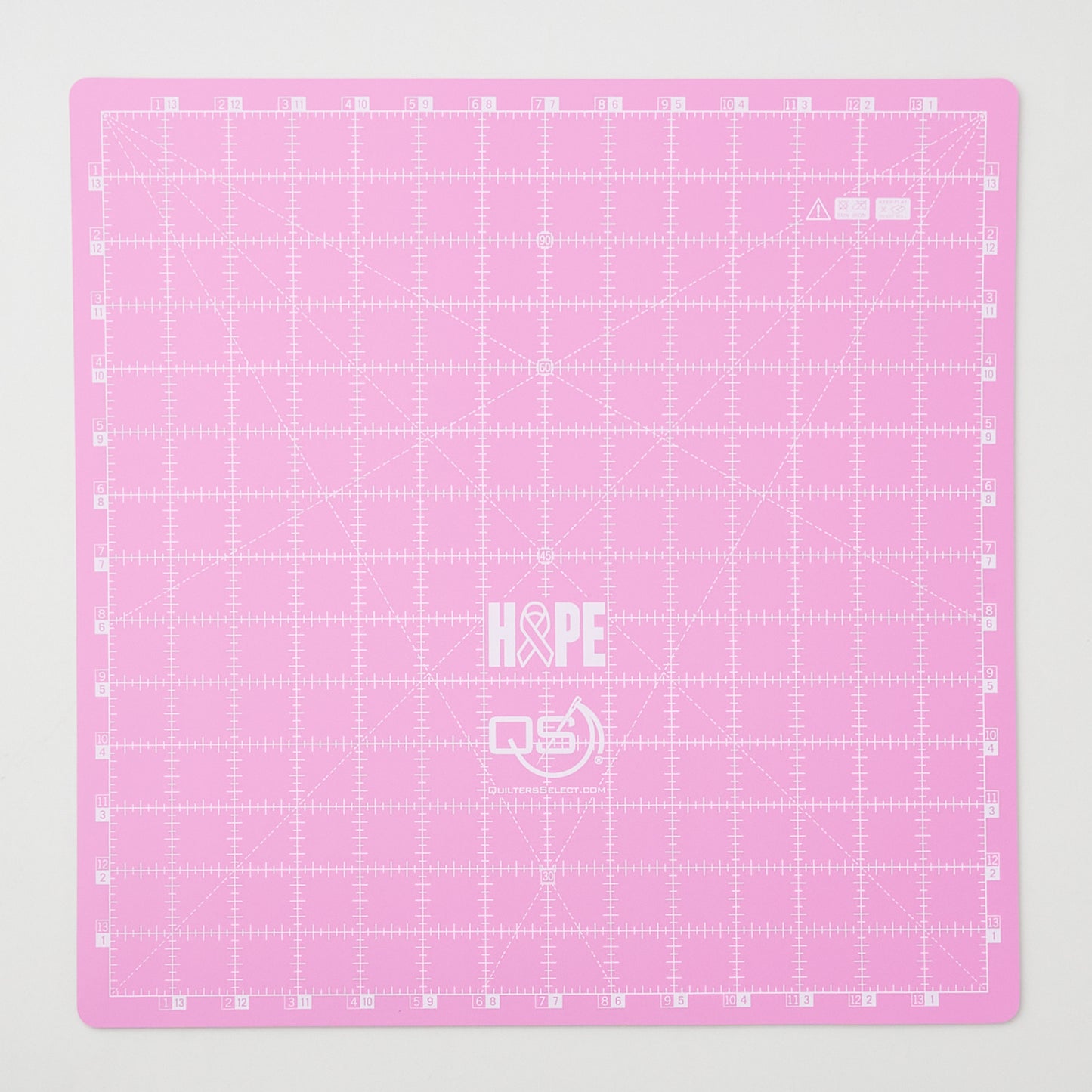 Quilters Select Pink Dual Side Cutting Mat - 14" x 14" Primary Image