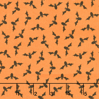 Too Cute to Spook - Wing Ding Orange Pumpkin Yardage