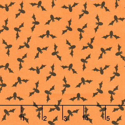 Too Cute to Spook - Wing Ding Orange Pumpkin Yardage