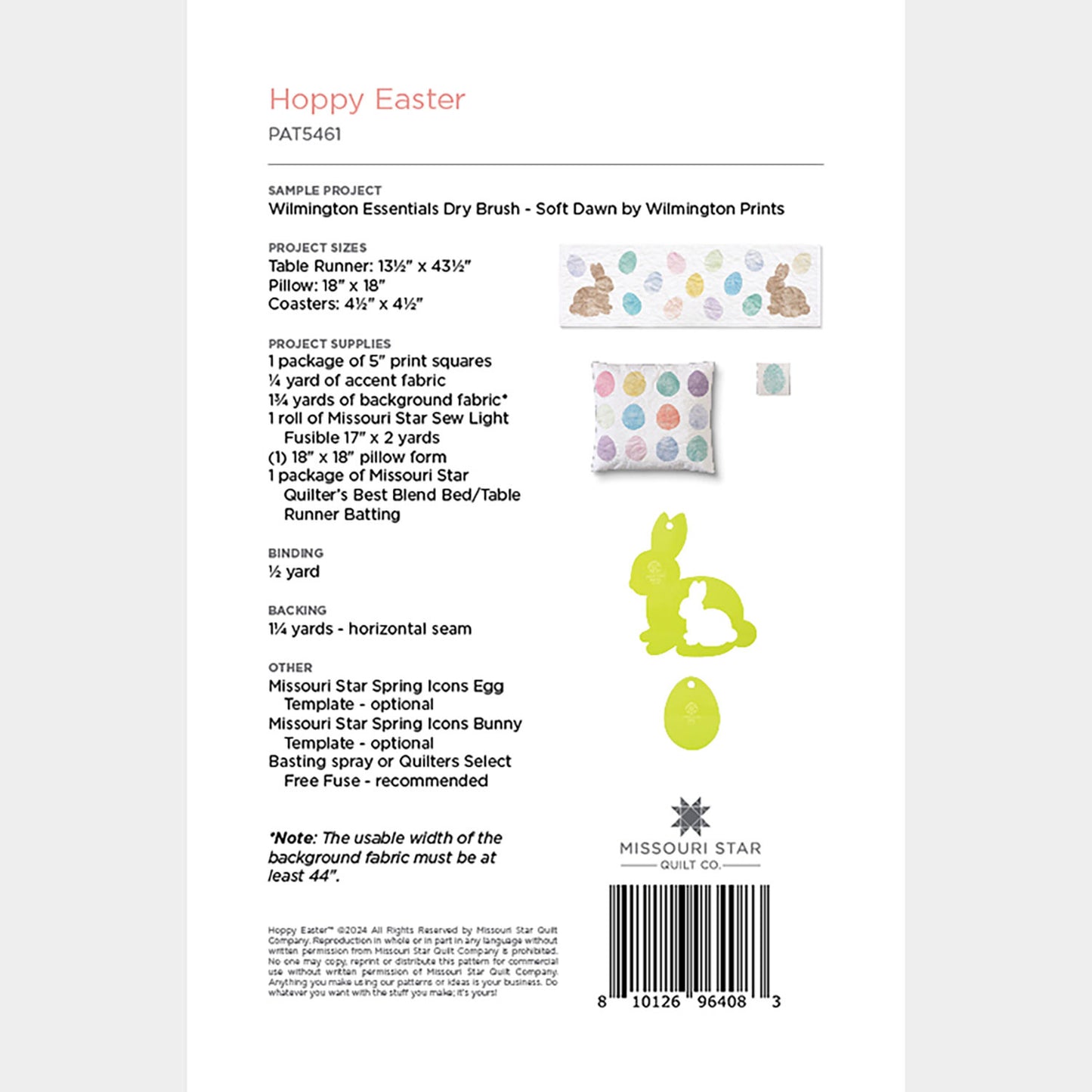Hoppy Easter Quilt Pattern by Missouri Star Alternative View #1