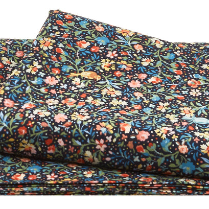 Lovely Bunch - Birds & Flora Navy 2 Yard Cut