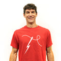 Man Sewing Red T-Shirt - Medium Primary Image