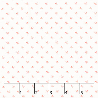 Cocoa Pink - Tiny Leaf Blush Yardage