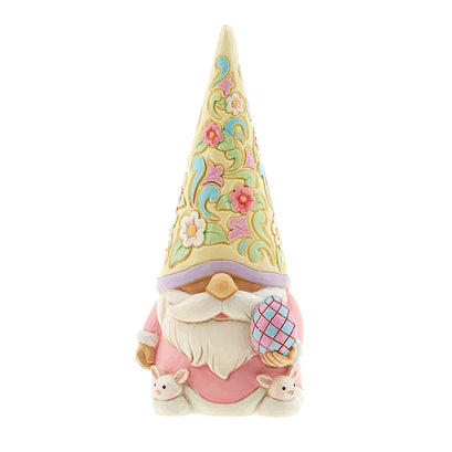 Jim Shore Heartwood Creek Gnome with Bunny Slippers Figurine