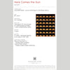 Digital Download - Here Comes the Sun Quilt Pattern by Missouri Star