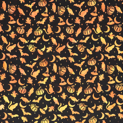 Hocus Pocus Batiks - Tossed Designs Black Slate Yardage